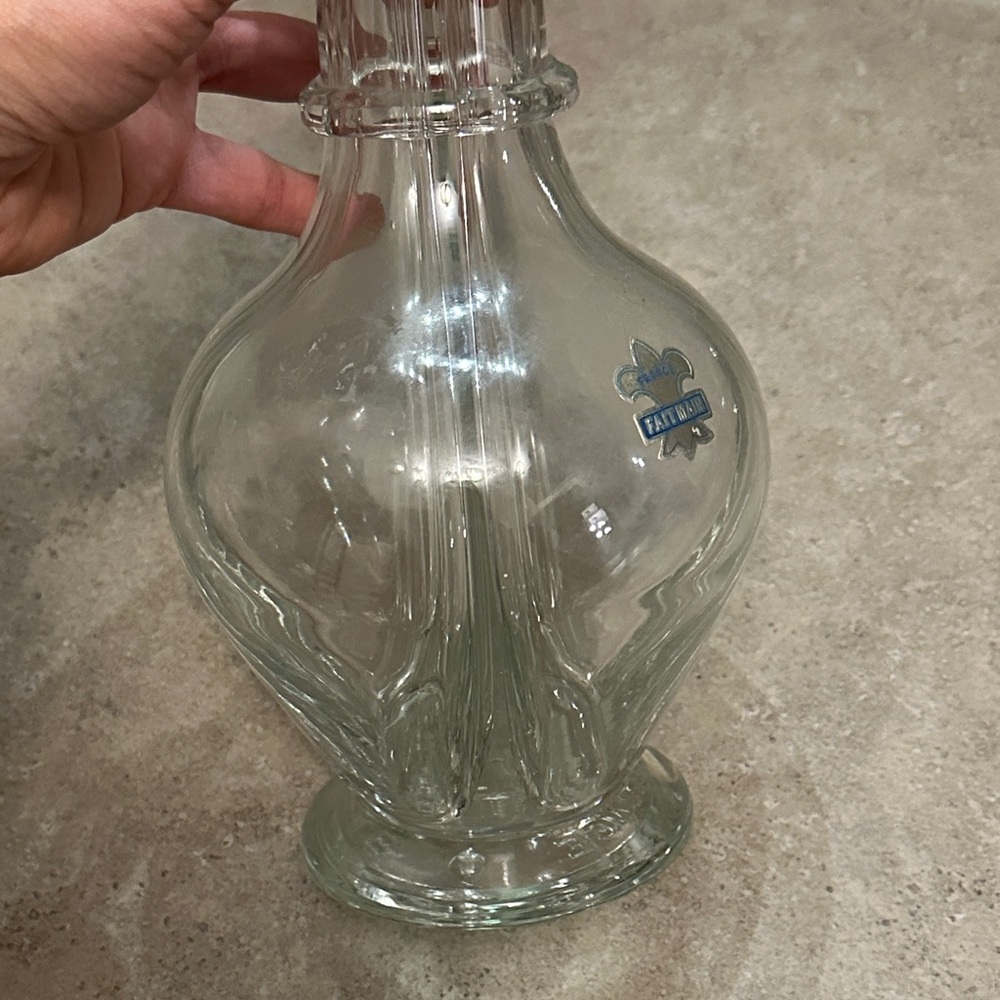VINTAGE French 4 Compartment Decanter, Clear Glass Decanter, 4 Pour Spouts - Picture 5 of 8